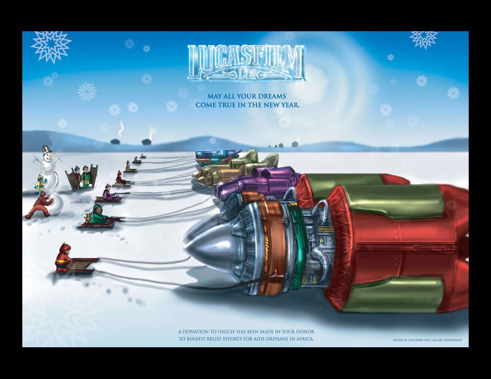 Lucasfilm's 2000's holiday card