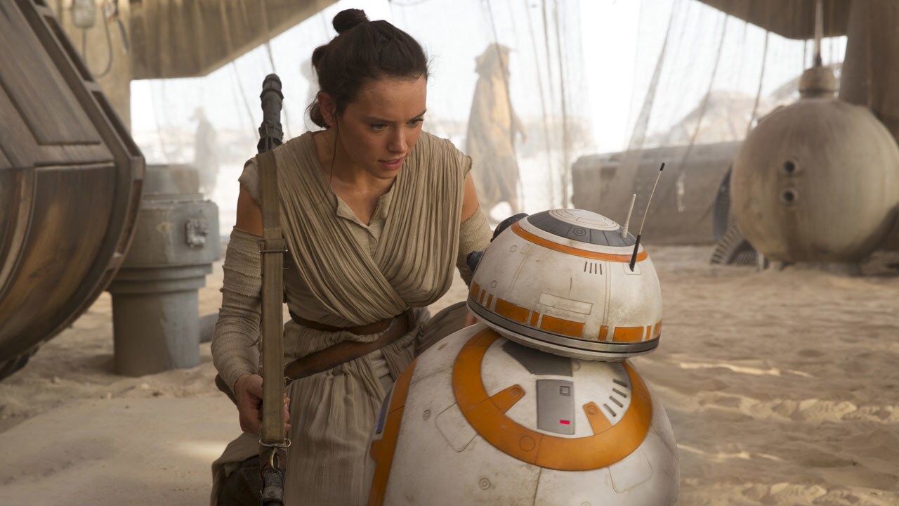 Rey and BB-8 The Force Awakens