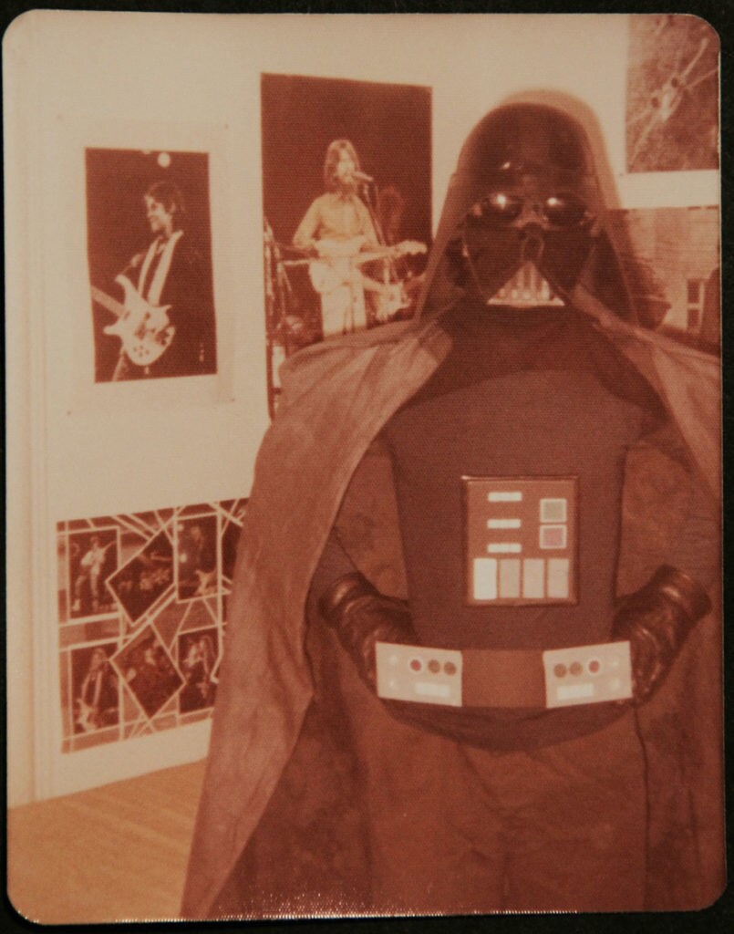 Sean Schoenke in his homemade Darth Vader costume from 1977.