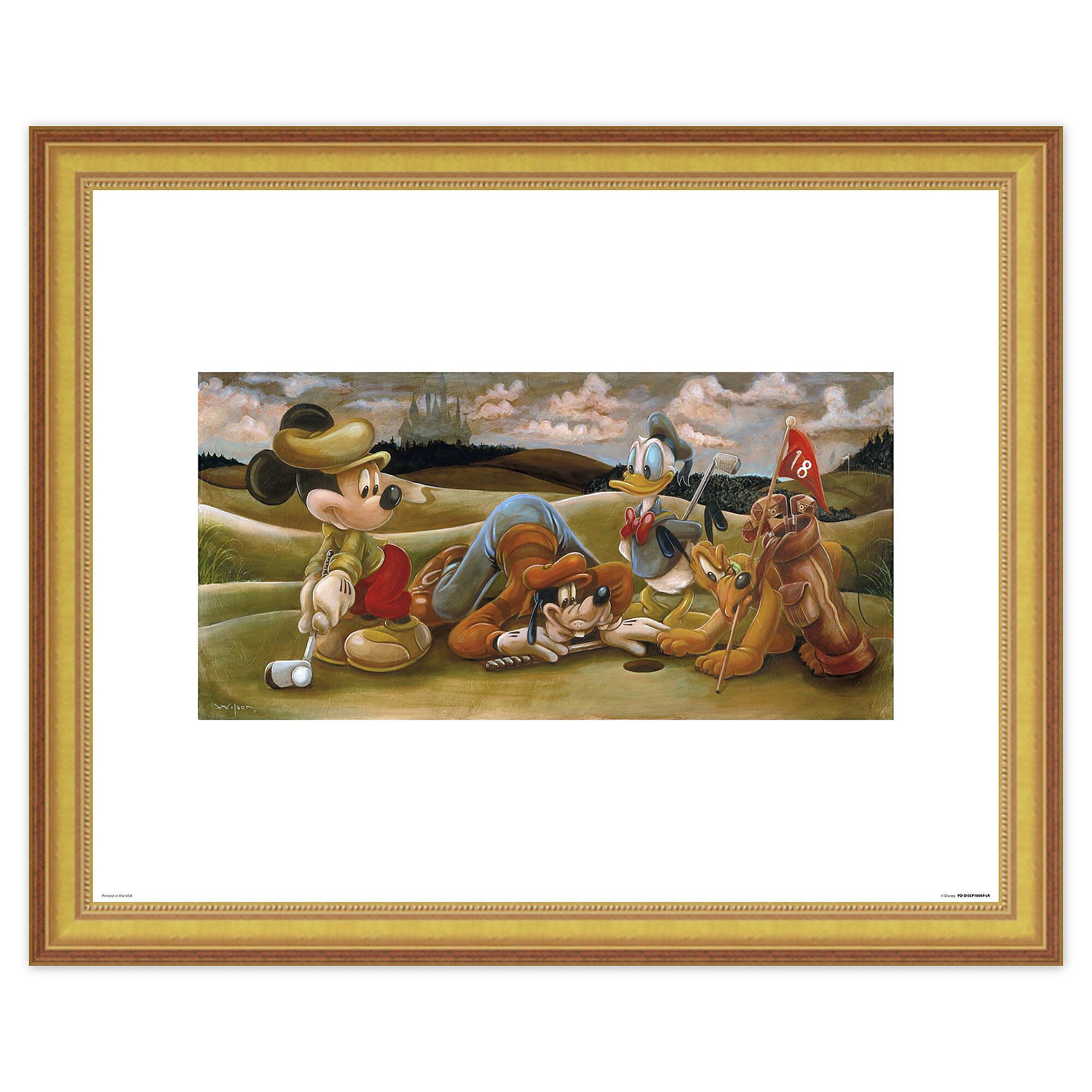 Mickey Mouse and Friends ''On the 18th Green'' Giclée by Darren Wilson