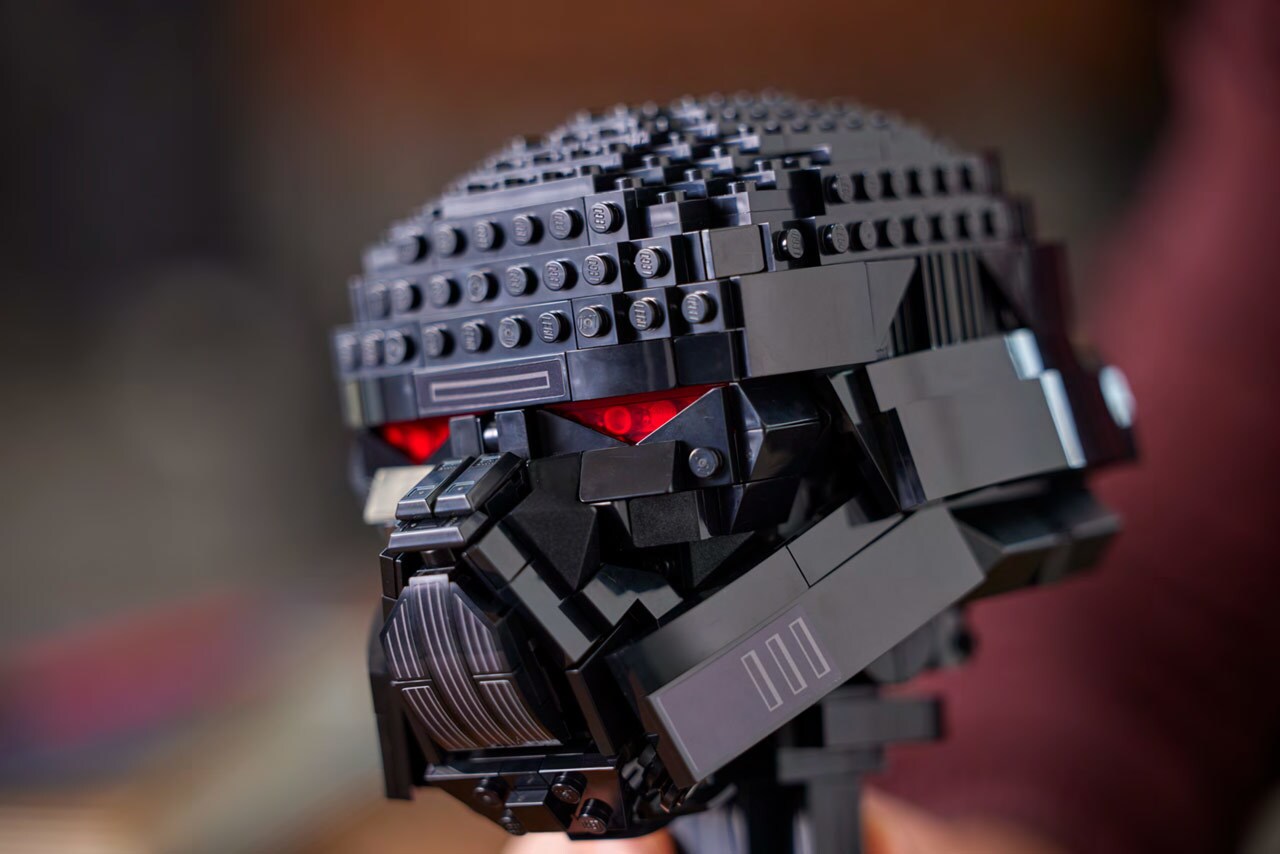 LEGO Star Wars Dark Trooper helmet.