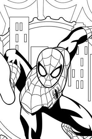 Download Ultimate Spider-Man Coloring Page | Spider-Man Activities | Marvel HQ