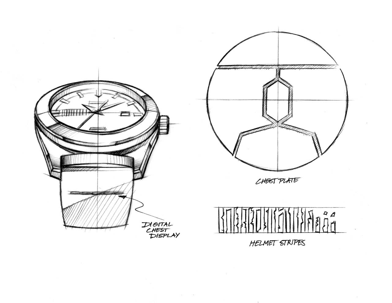 A sketch of a Citizen Star Wars watch