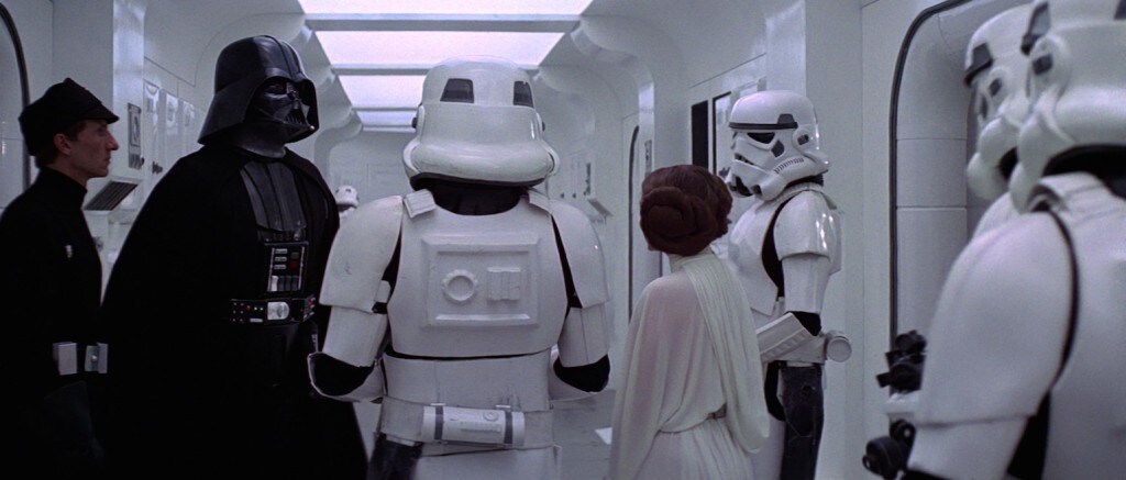 A New Hope - Darth Vader questioning Princess Leia