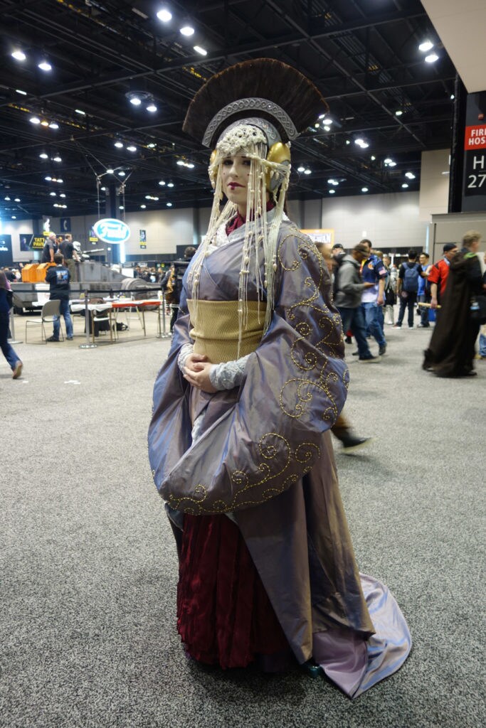 Padmé Amidala cosplay at Star Wars Celebration Chicago.