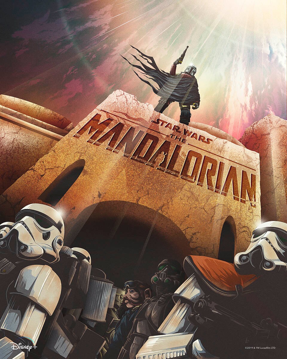 The Mandalorian poster by 17th and Oak