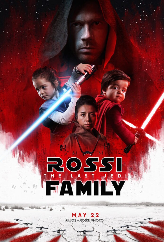 How Josh Rossi Won the Holidays with His Family's The Last Jedi Card