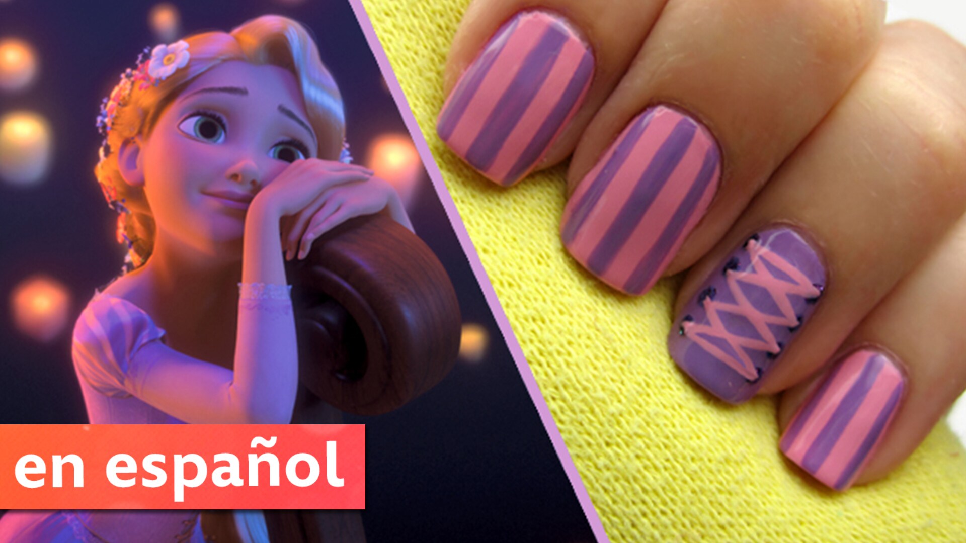 Diseño de uñas basado en Rapunzel de Enredados (Tangled)| Una exclusiva de CutePolish para Disney