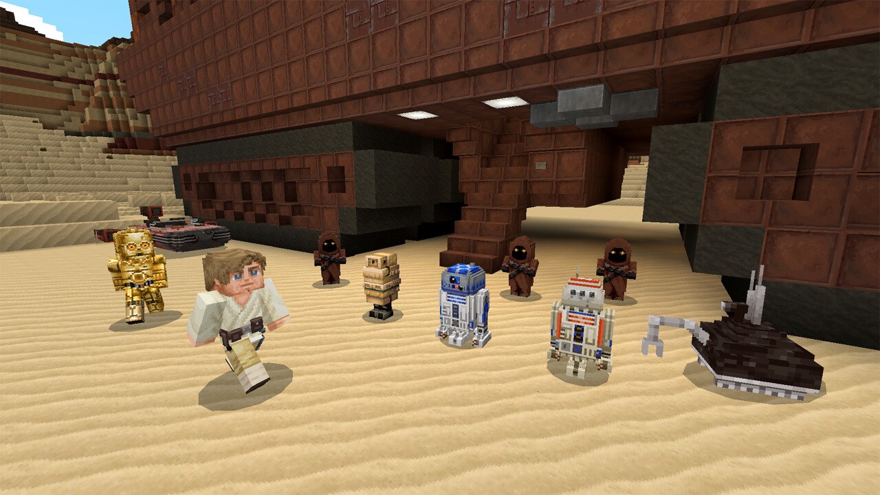 Lego minecraft hot sale star wars