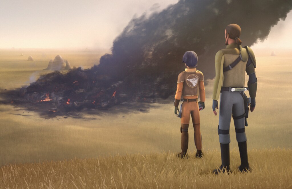 Kanan and Ezra in Star Wars Rebels "The Siege of Lothal"