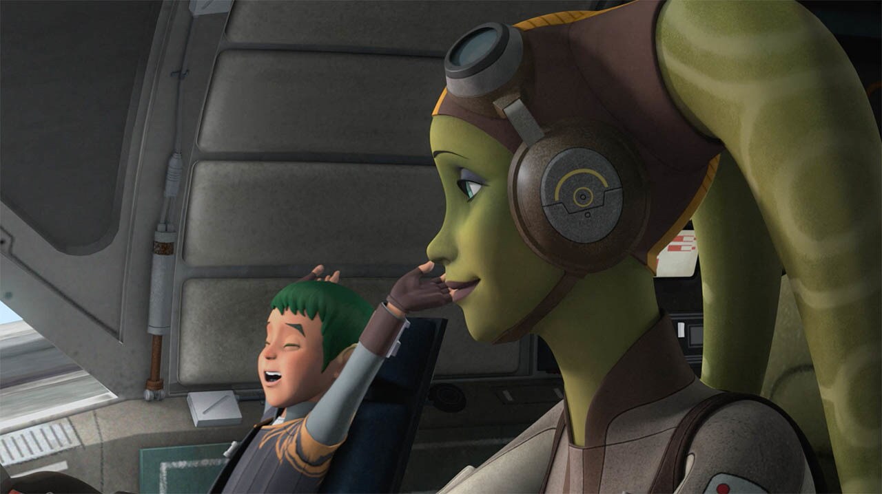 Hera at the end of Star Wars Rebels.