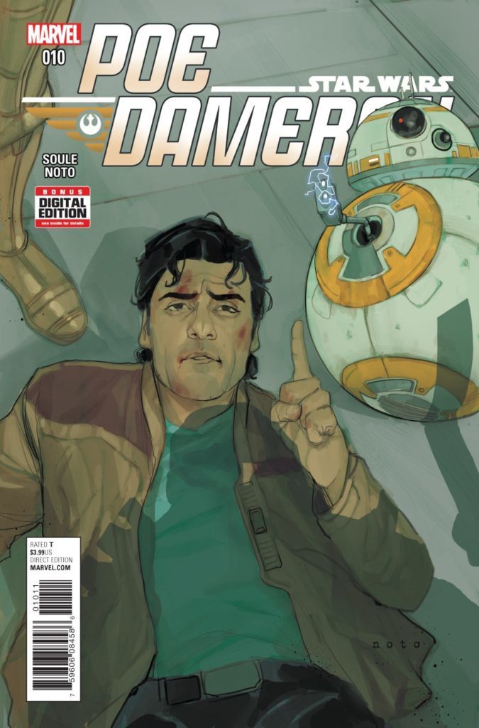 Poe Dameron #10 cover by Phil Noto.