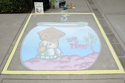 1st Place: Chalk Full of Nuts! : Sarah Garcia, Luxie Aquino & Lyka Santos (Photo: Stacey Leong)
