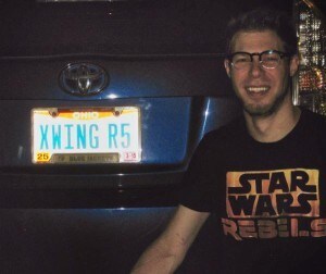 Garver's Star Wars license plate