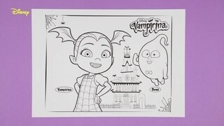 Vampirina Colouring In Vee & Demi