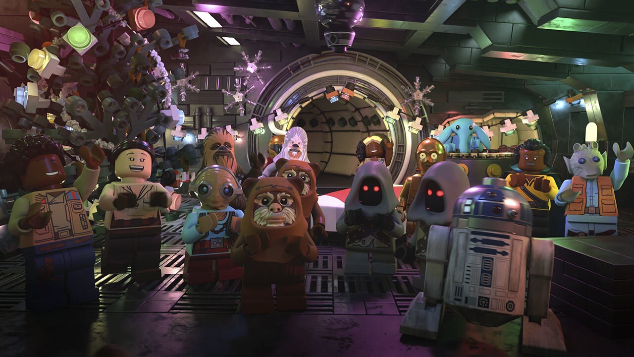 A scene from The LEGO Star Wars Holiday Special