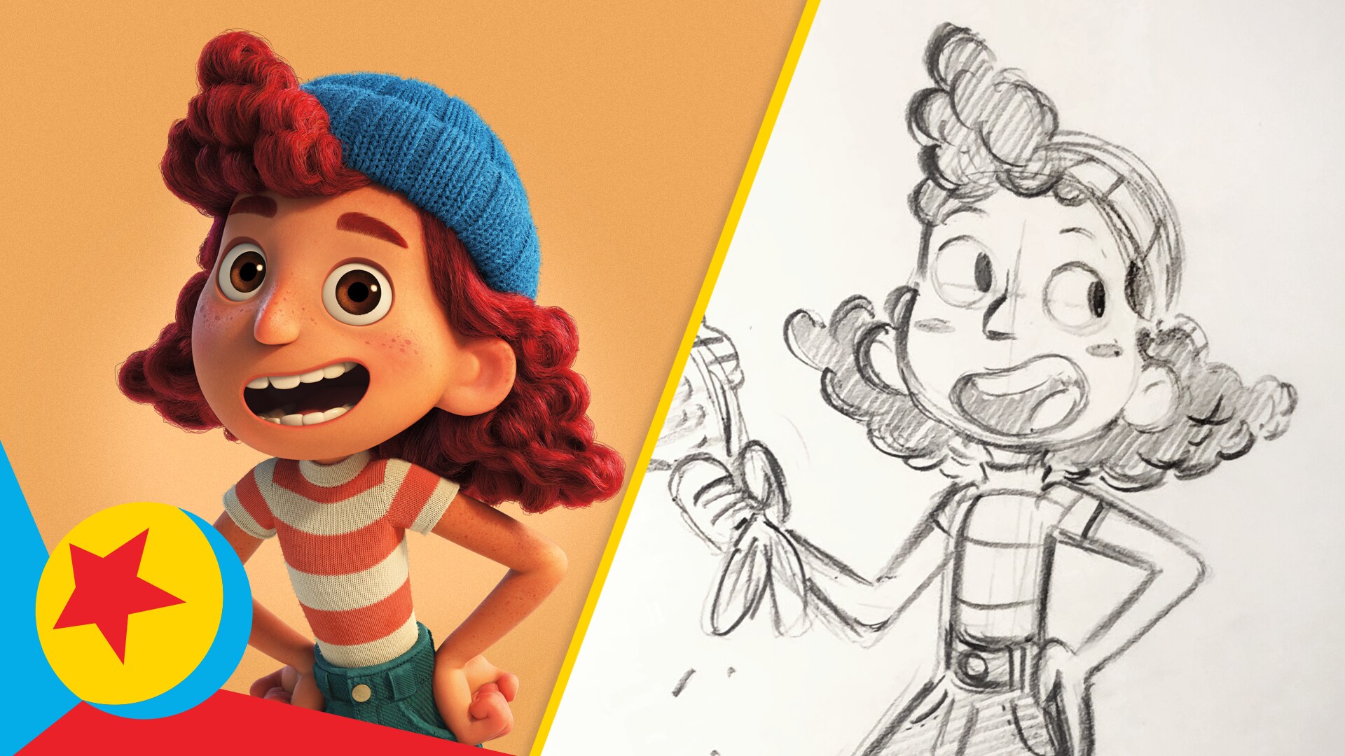 How to Draw Guilia from Luca | Draw With Pixar | Pixar