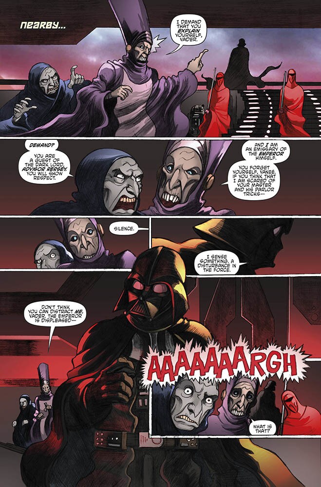 A page from IDW's Return to Vader's Castle #5