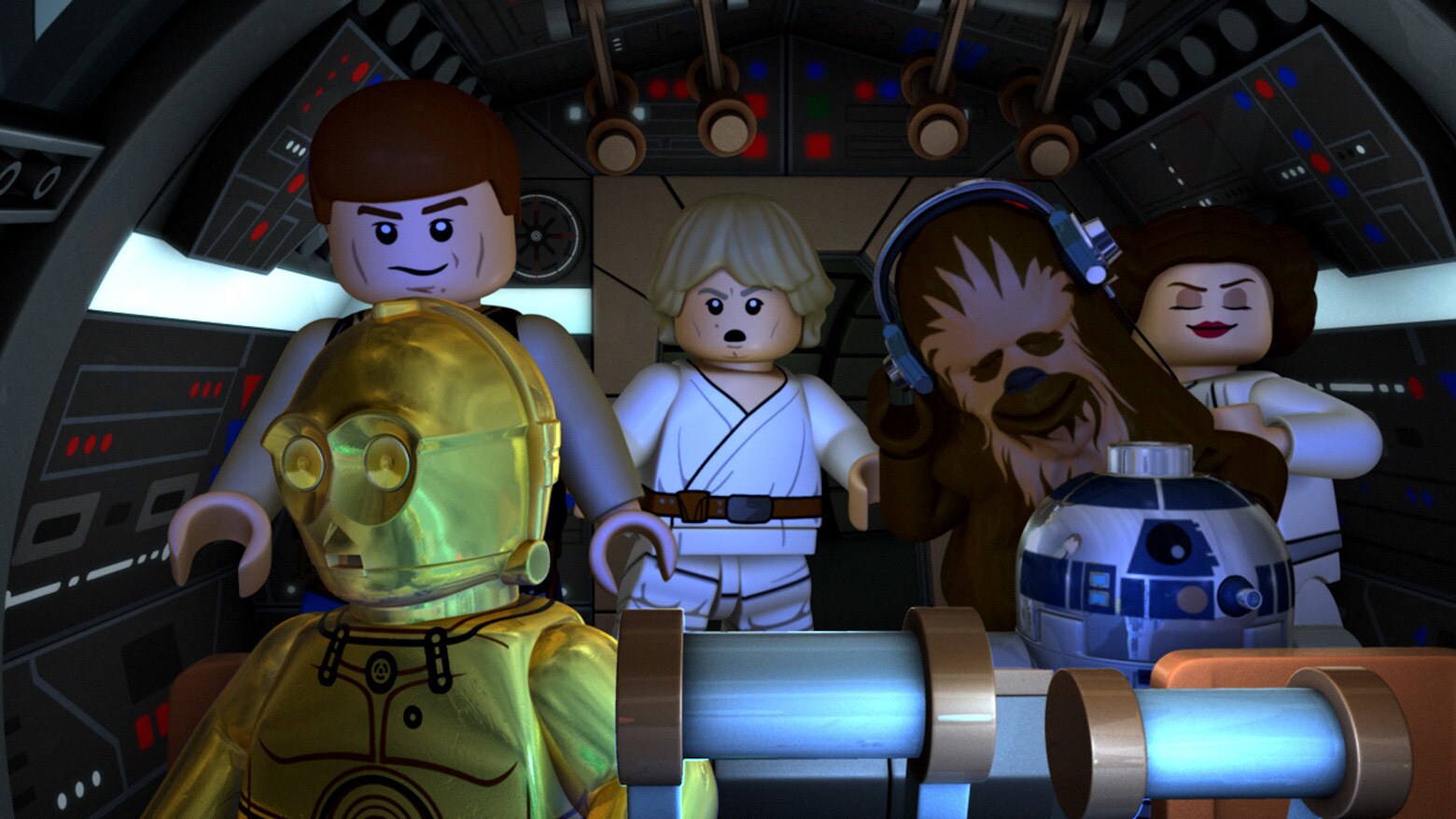 LEGO Star Wars: The New Yoda Chronicles - Han, Luke, Chewbacca, C-3PO, and R2-D2