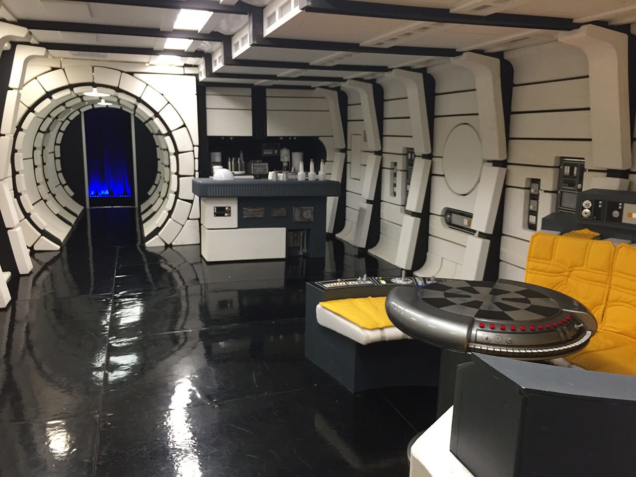 The living quarters from the Millennium Falcon Experience.