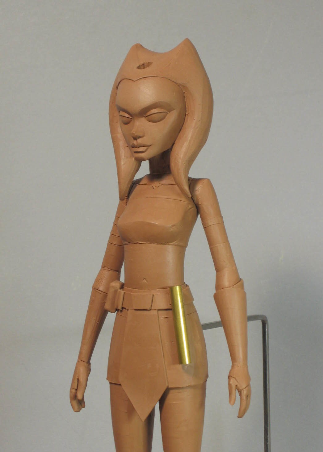 An early character model of Ahsoka Tano.