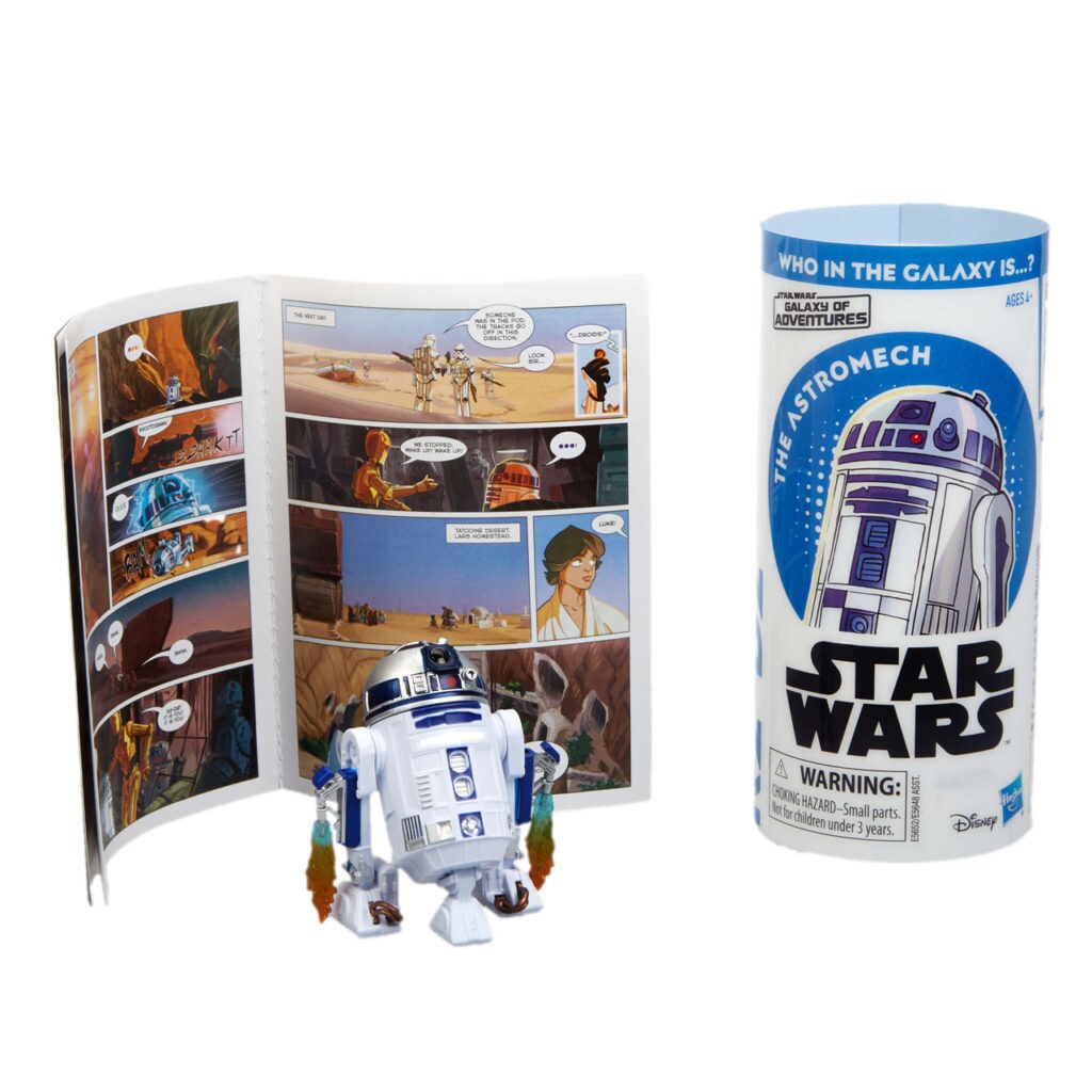 Star Wars Galaxy of Adventures R2-D2 figure.