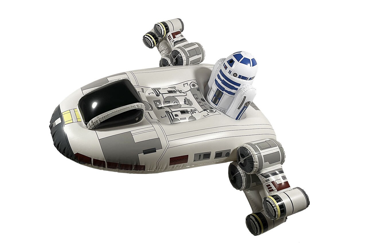Star Wars Celebration exclusive X-Wing pool float with R2-D2