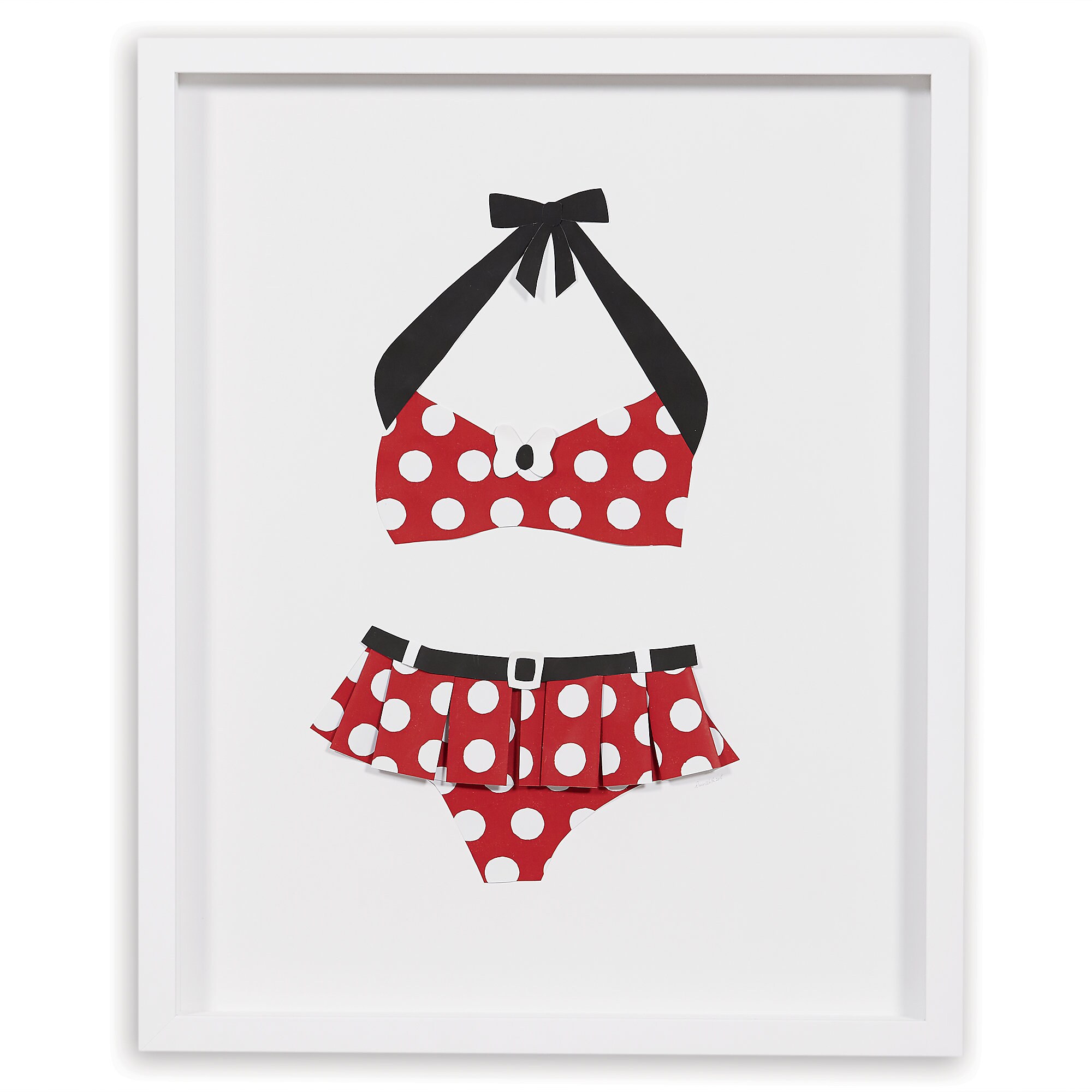 Minnie Mouse ''Perky as a Polka Dot I'' Framed Paper Art by Ethan Allen