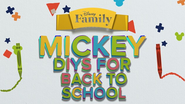 Mickey Mouse DIYs for Back to School | Disney DIY by Disney Family