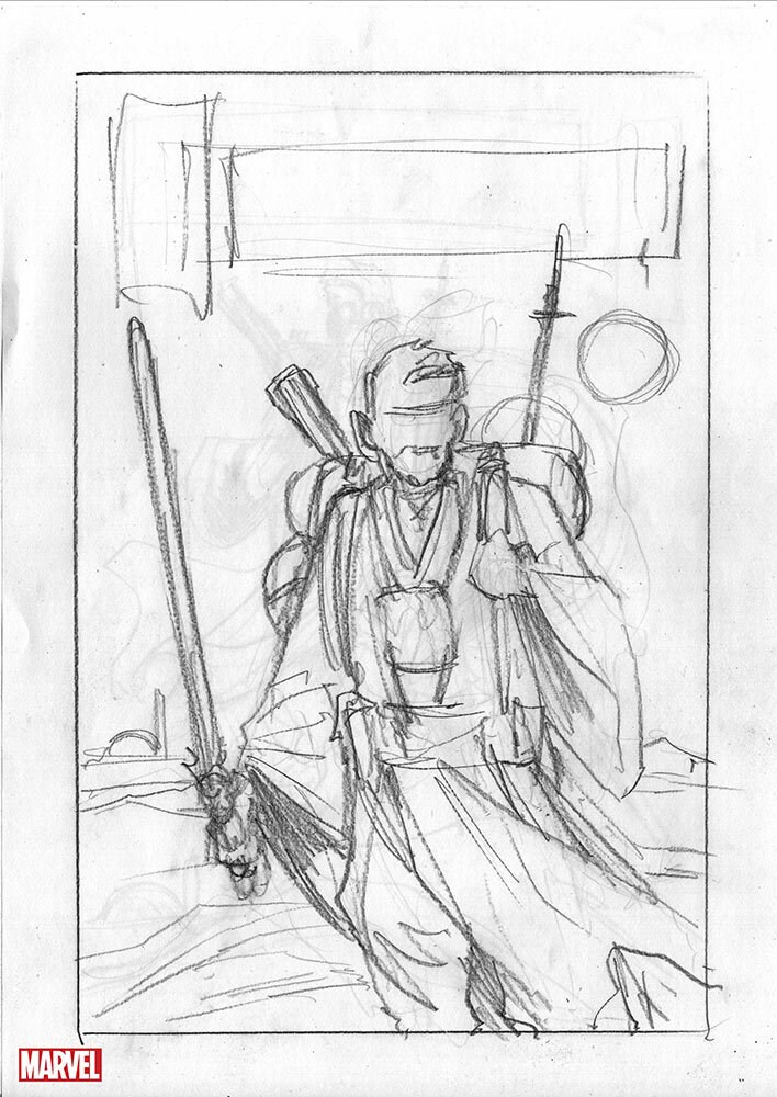 Star Wars: Obi-Wan Kenobi 1 variant cover sketch