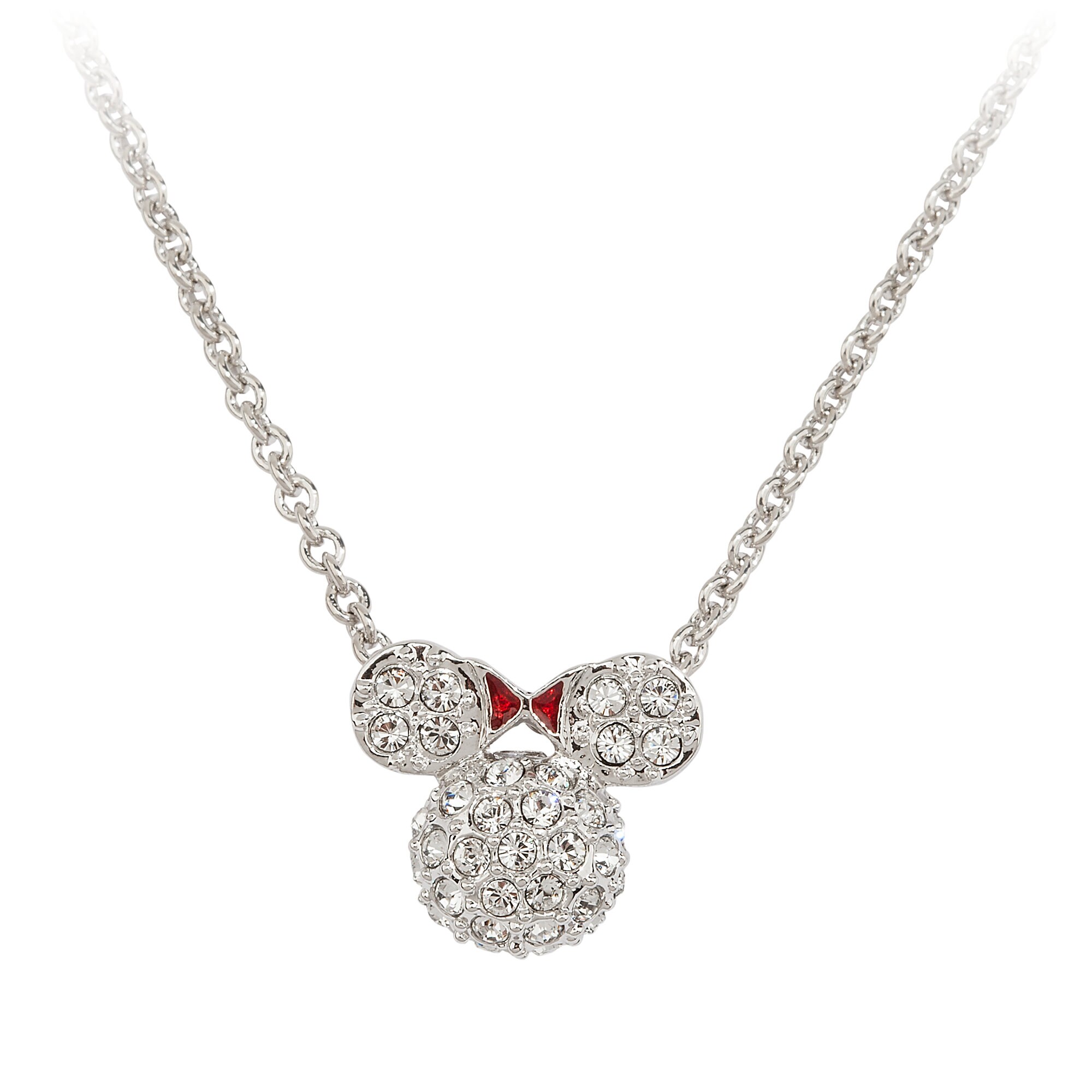 Minnie Mouse Icon Necklace by Arribas - Domed