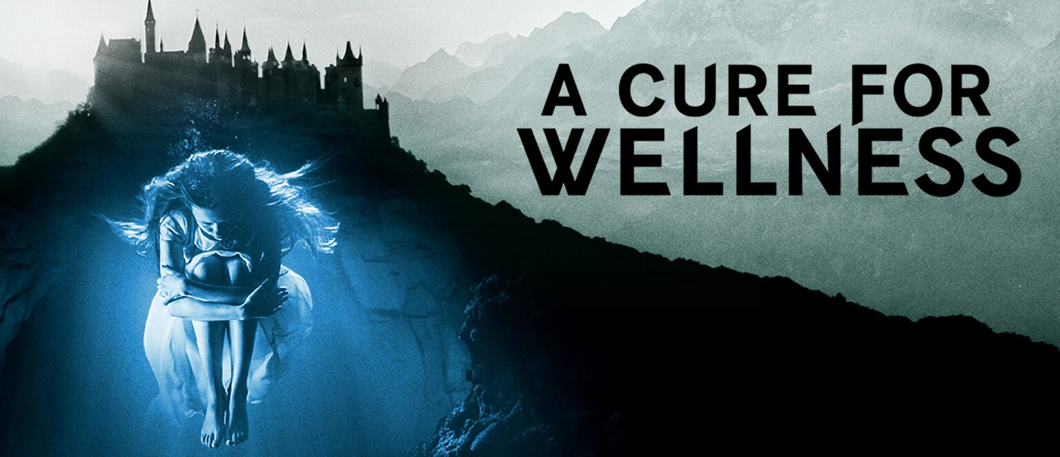 A woman in an artistic image from the movie "A Cure for Wellness"