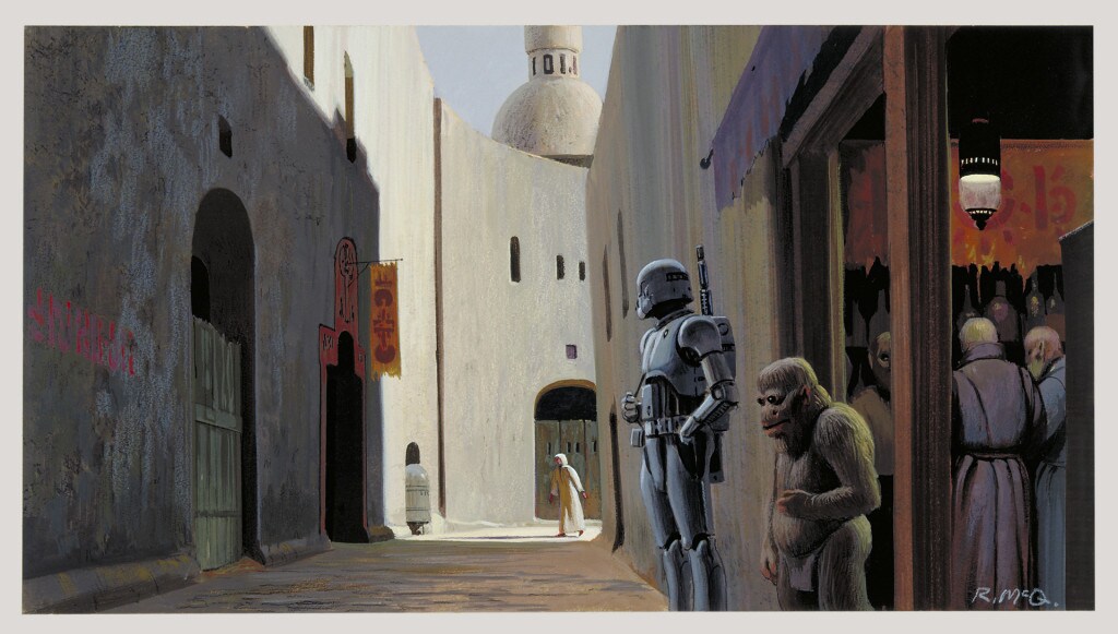 Ralph McQuarrie concept art from the original Star Wars trilogy, used as inspiration for Star Wars Rebels