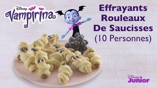 Vampirina - Tuto recette d'Halloween - Effrayants rouleaux de saucisses