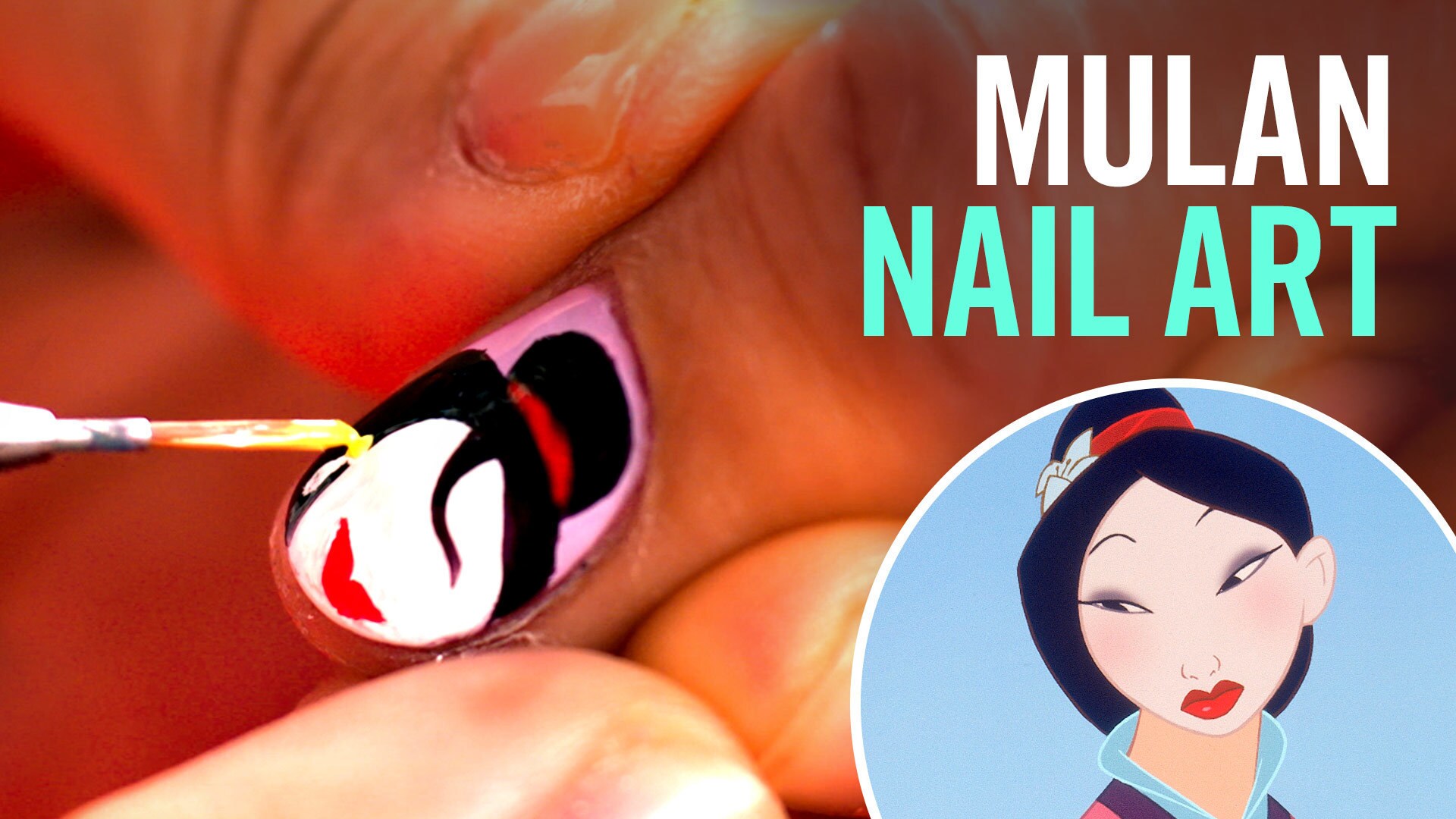 Mulan Nail Art, Two Ways | TIPS by Disney Style