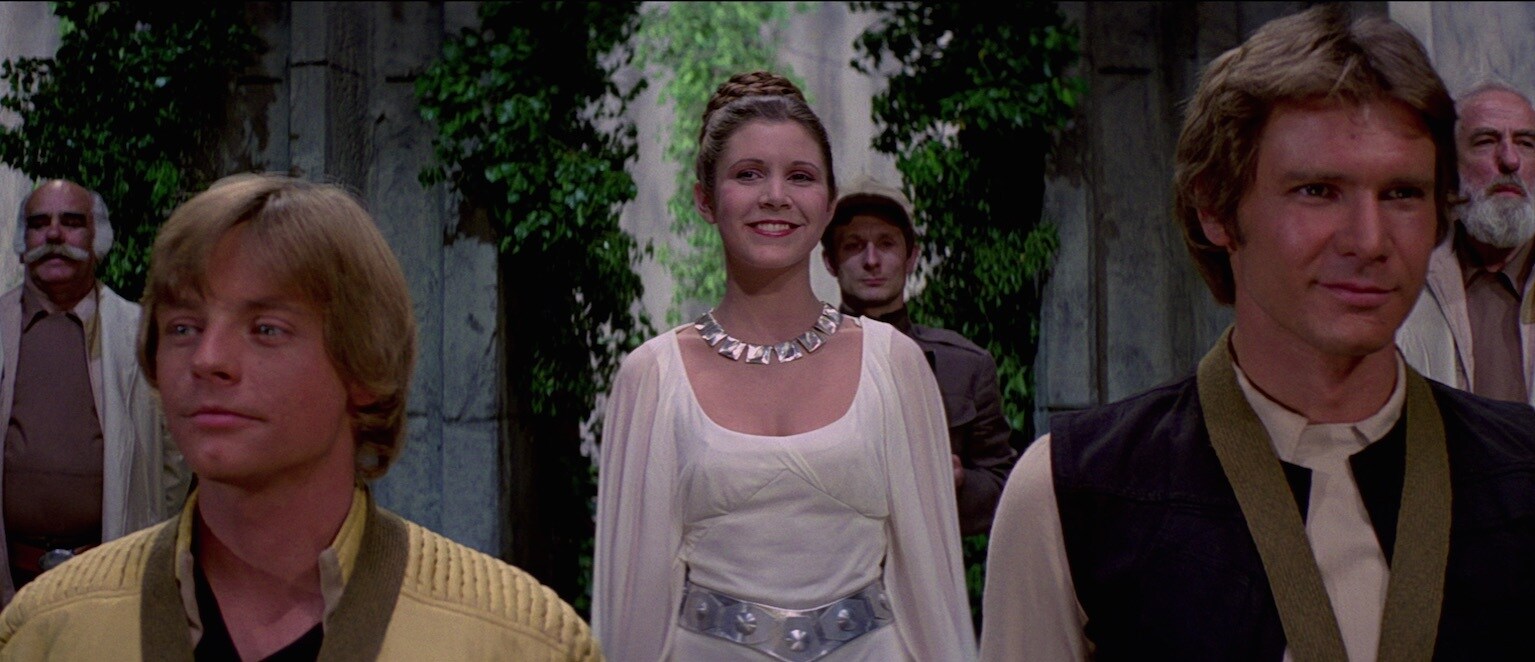 A New Hope - Luke, Leia, Han at medal ceremony