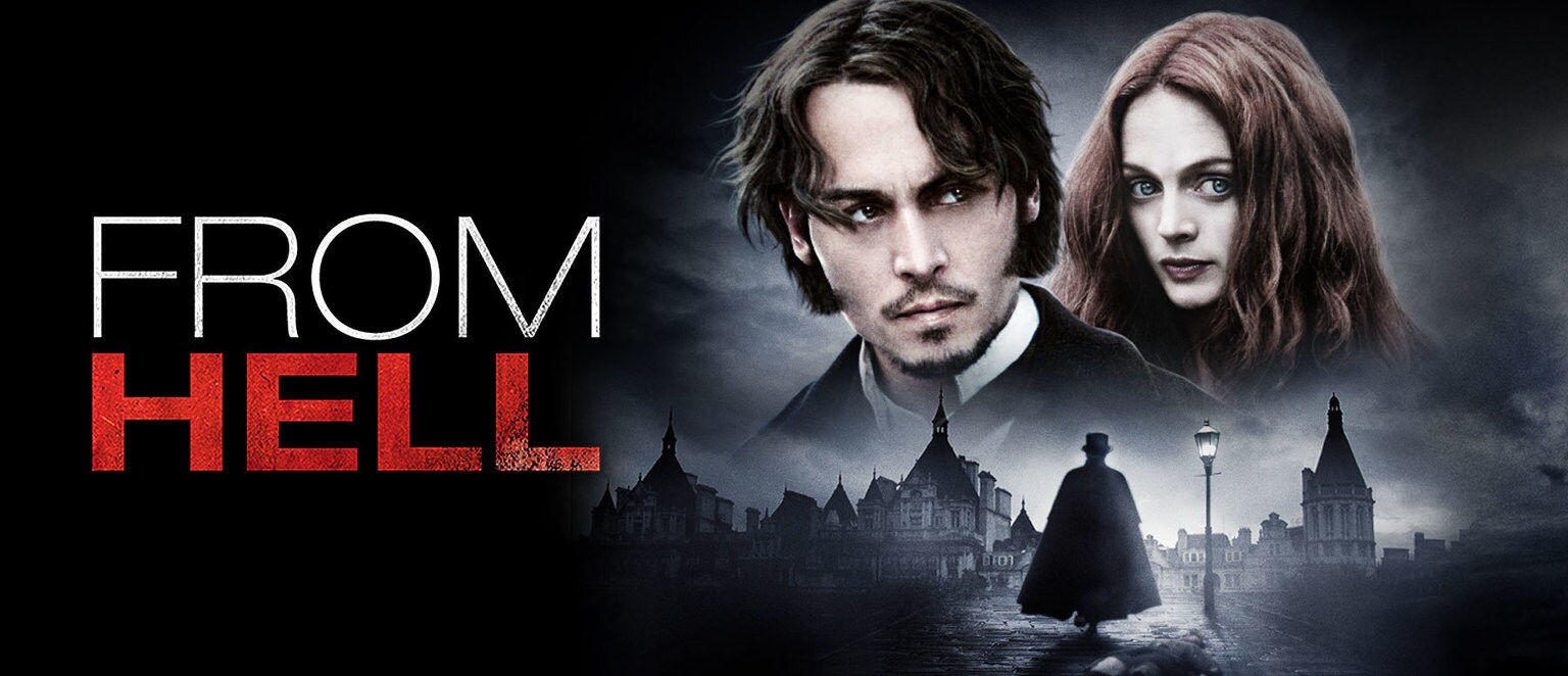 Actors Johnny Depp and Heather Graham from the movie "From Hell"