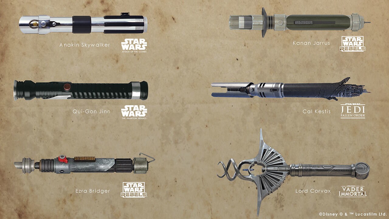 Vote options for next legacy lightsaber in Dok-Ondar’s collection
