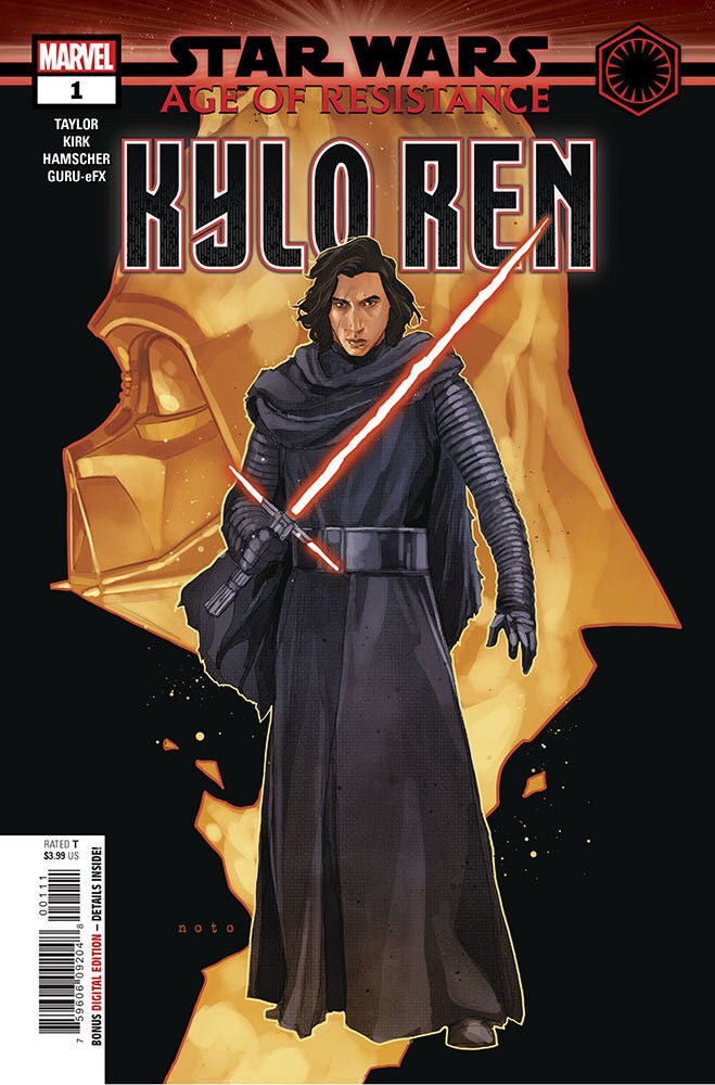 The cover of Age of Resistance — Kylo Ren #1.