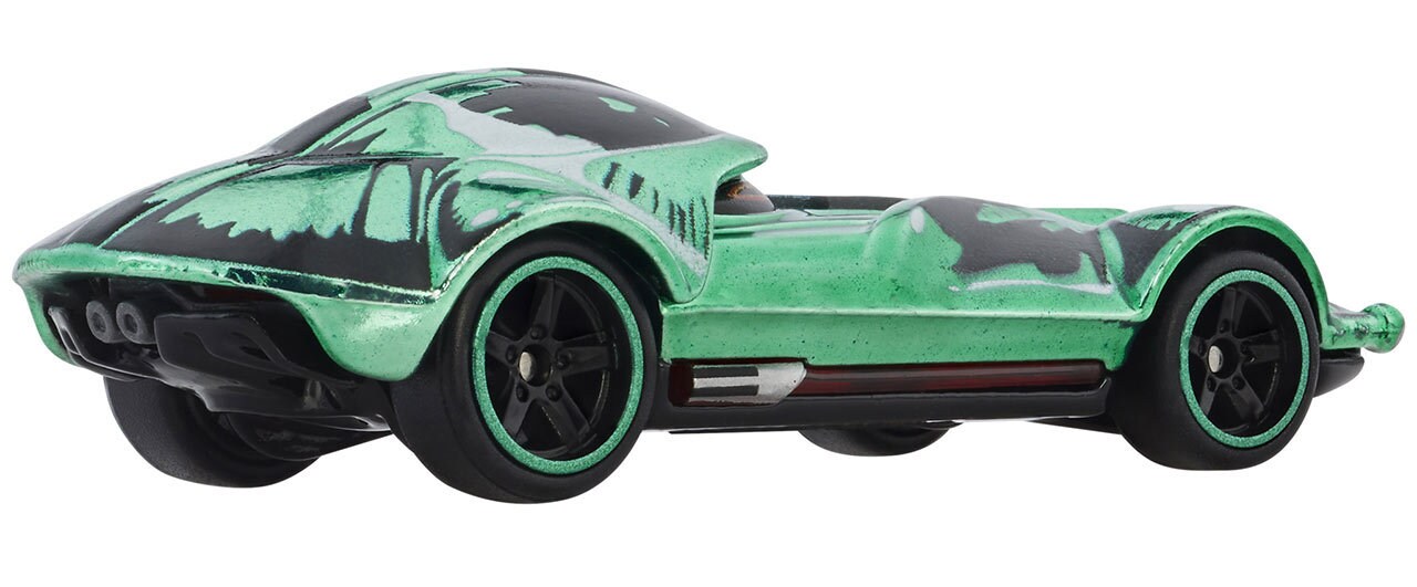 Hot Wheels Star Wars Green Darth Vader Character Car