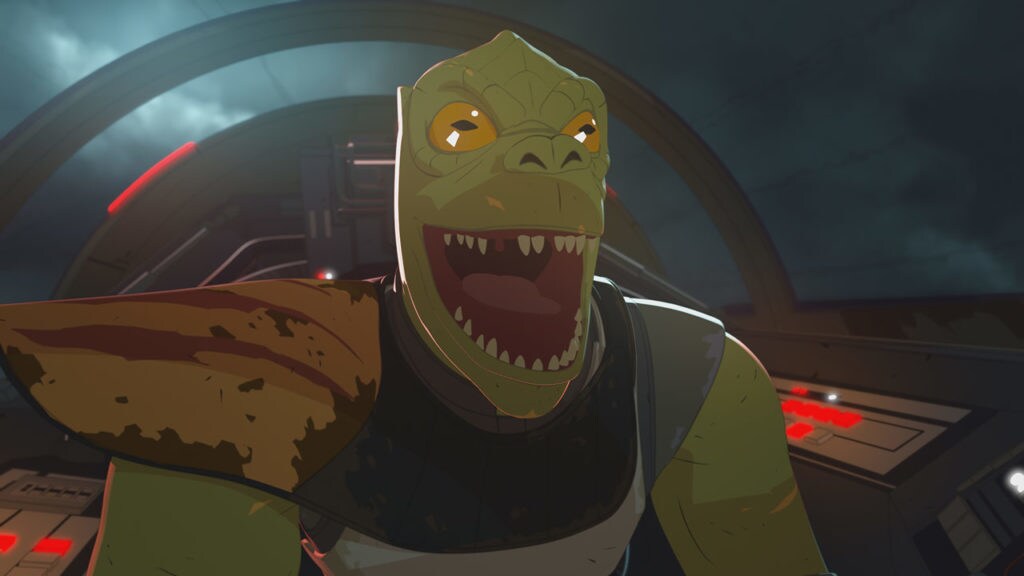 Trandoshan pirate in Star Wars Resistance.