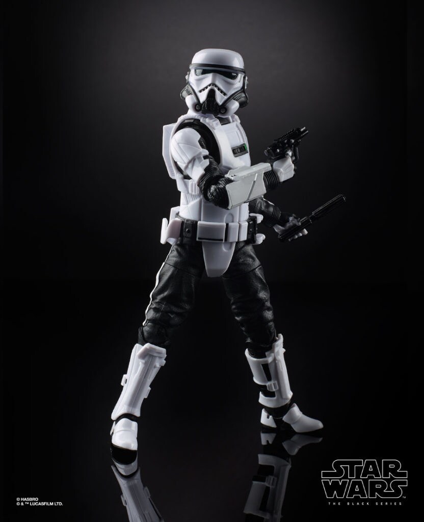 An Imperial Patrol Trooper action figure.