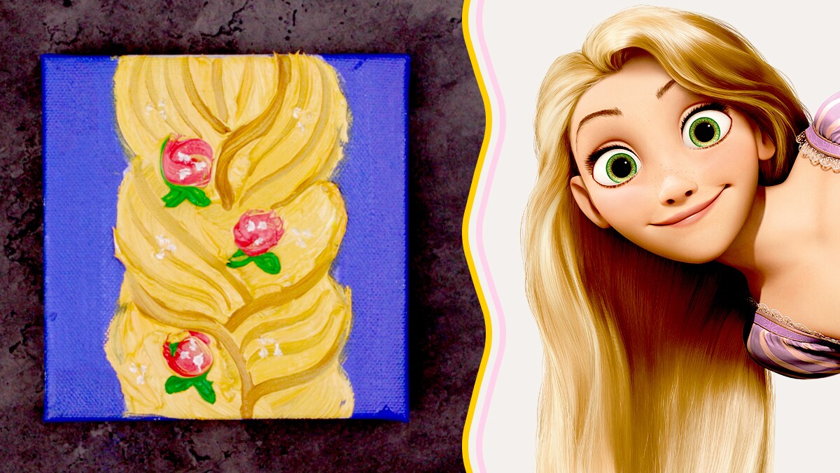 Oil Paint Art Inspired by Rapunzel | Disney Family