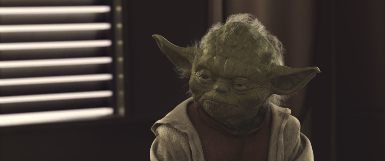 The final process of digitally making Yoda in Star Wars: Attack of the Clones