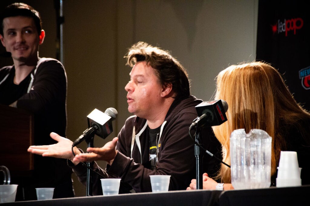 Jordan Hembrough at the Our Star Wars Stories panel at NYCC 2018.