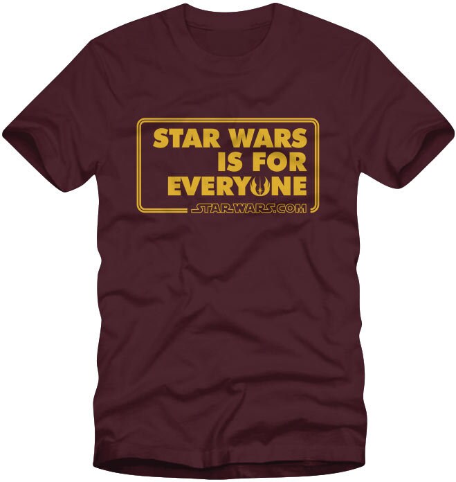 Star Wars Celebration exclusive Star Wars is for Everyone t-shirt