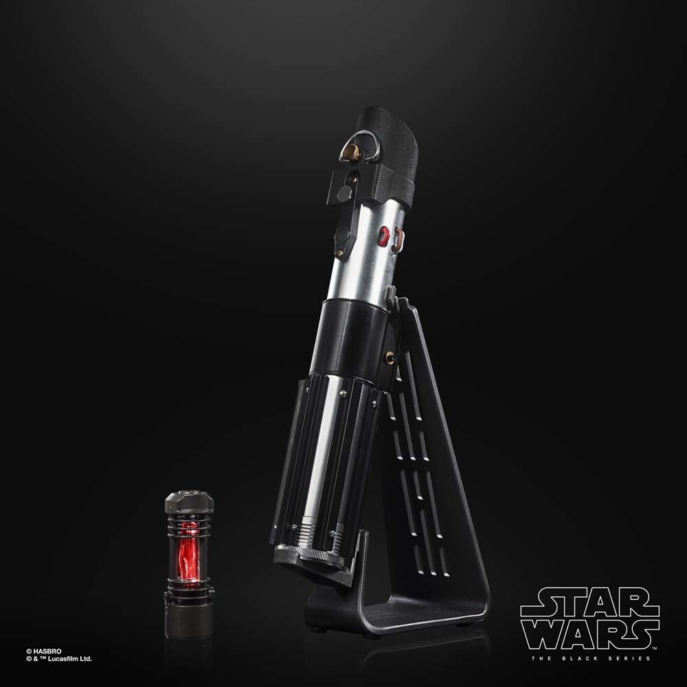 Star Wars: The Black Series Force FX Elite Darth Vader Lightsaber with kyber crystal.