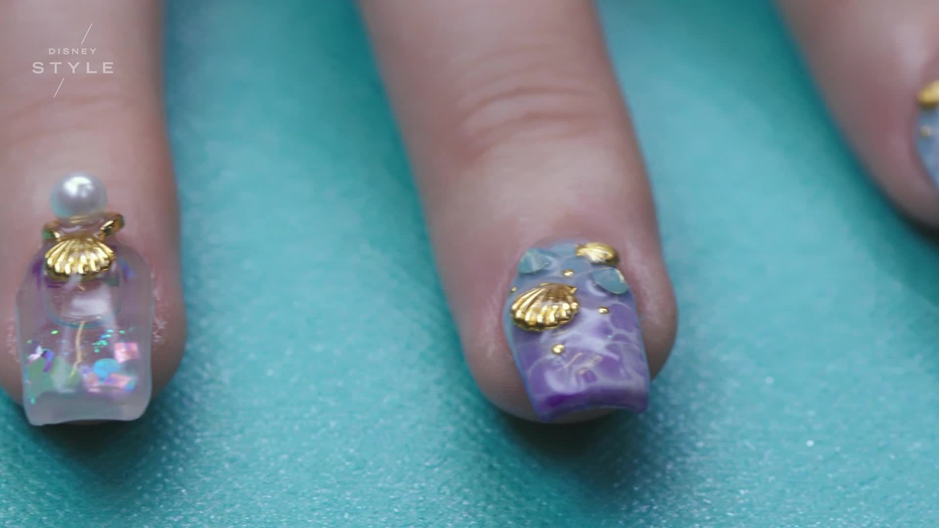 Little Mermaid Aquarium Nails | TIPS | Disney Style
