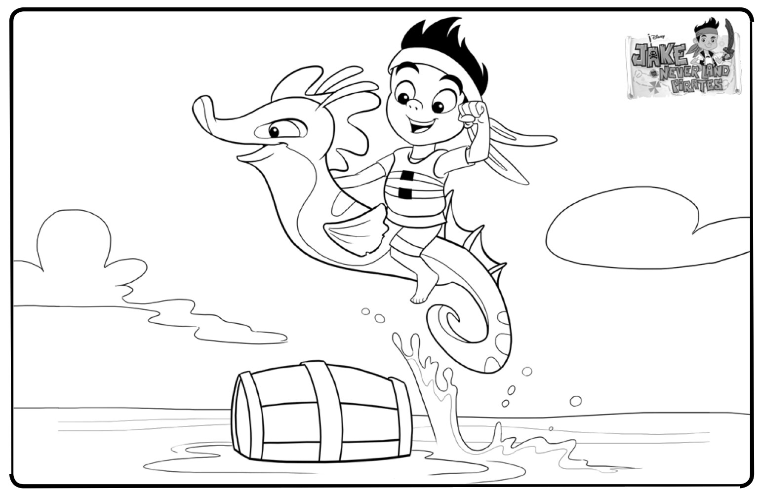 jake and the neverland coloring pages