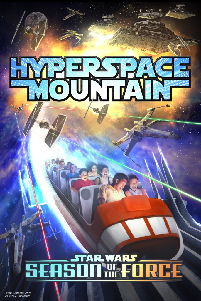 Hyperspace Mountain Attraction Poster